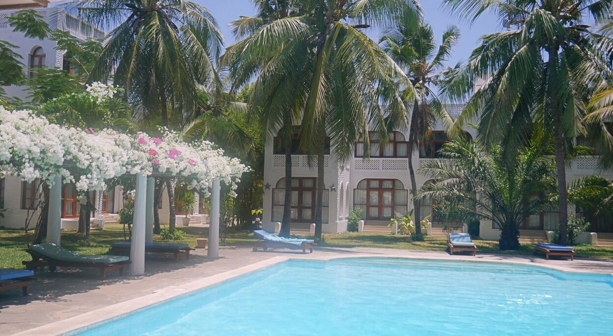 Appartement met terras en zwembad te Diani Beach in Kenia