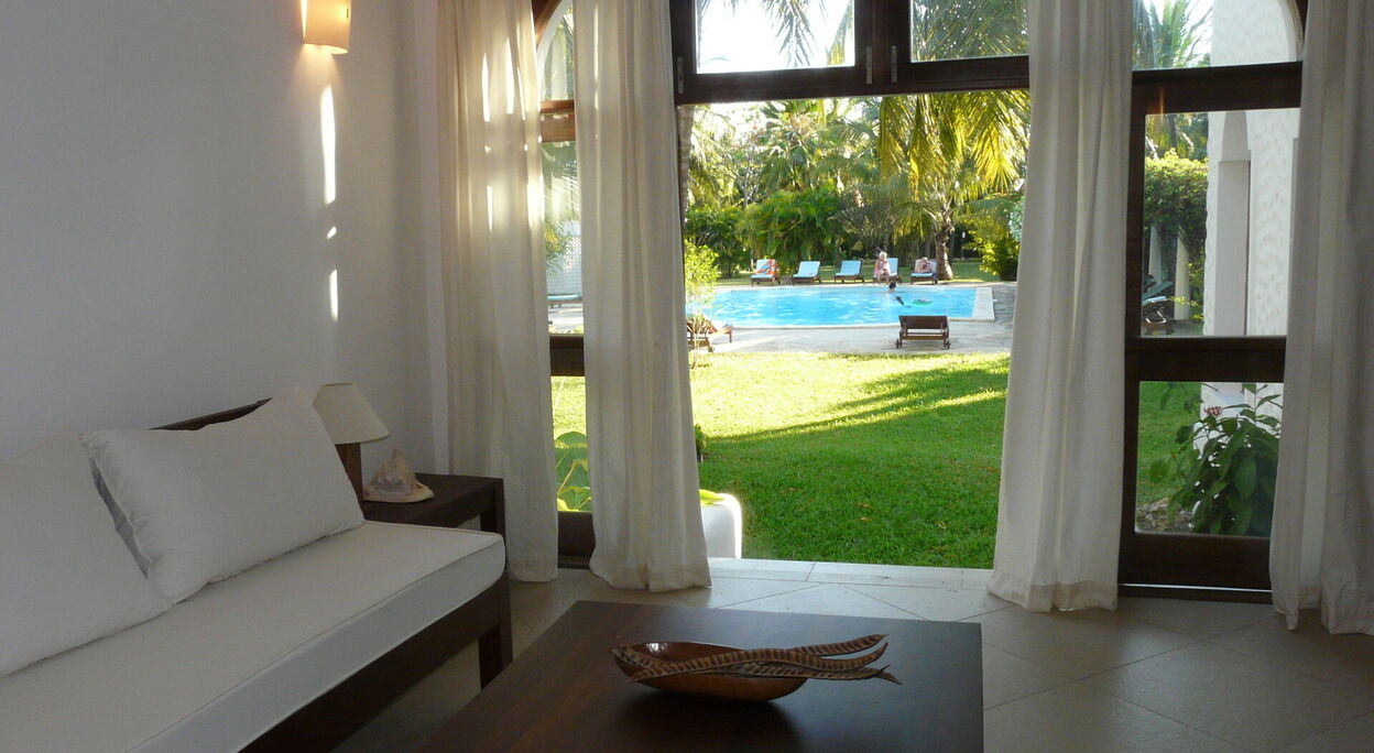 Appartement met terras en zwembad te Diani Beach in Kenia