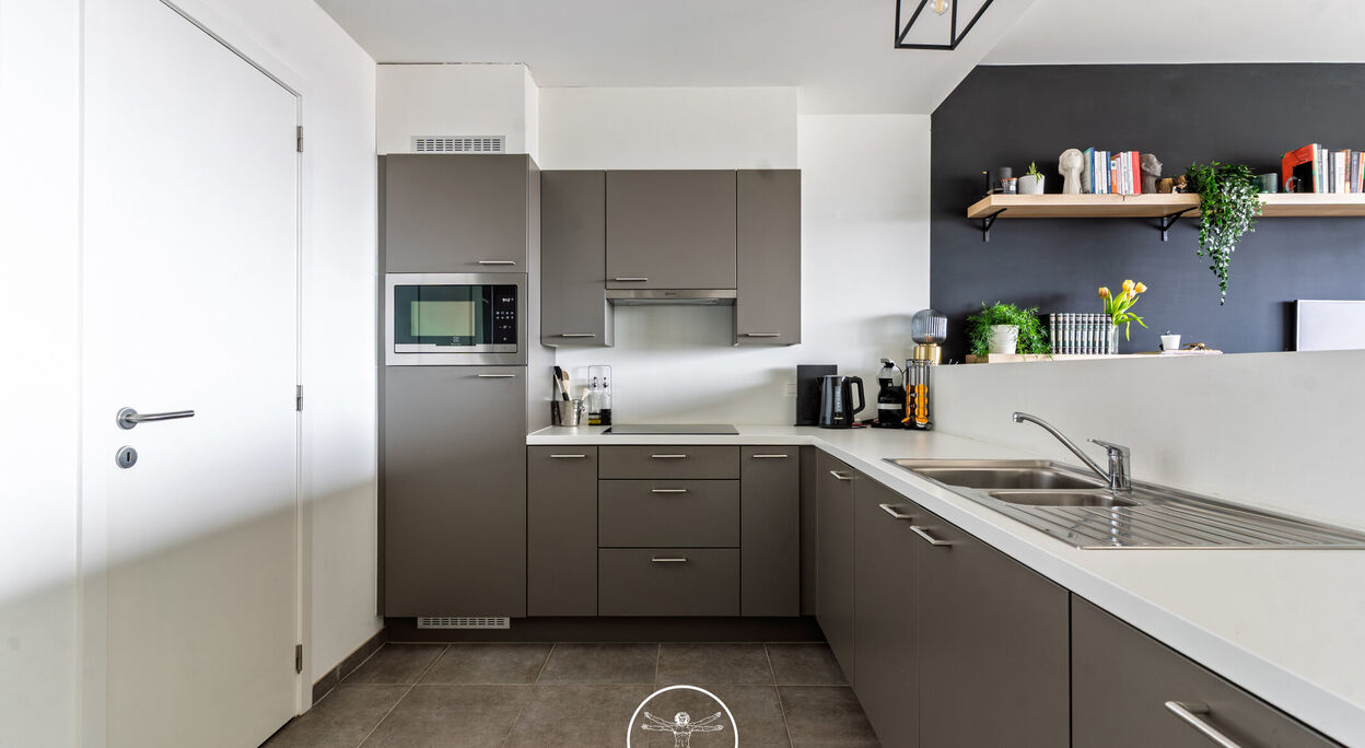 Appartement met 2 slaapkamers en 2 terrassen te Gent